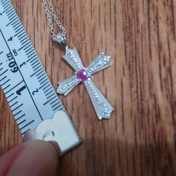 Colleen Lopez Cross Necklace NIB 18" - Picture 7 of 7